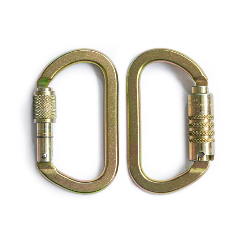K20 steel offset oval karabiner